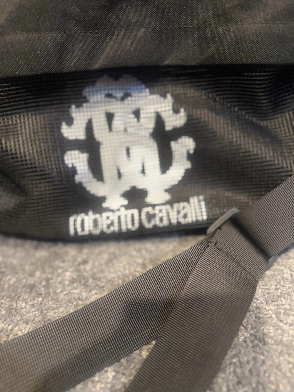 Roberto Cavalli Black Weekender Duffel/Travel Bag